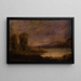 pejzaż z jeziorem - Robert S. Duncanson — oprawiony obraz na ścianie