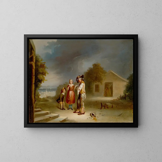 Le sort des ivrognes - Robert S. Duncanson — oprawiony obraz na ścianie