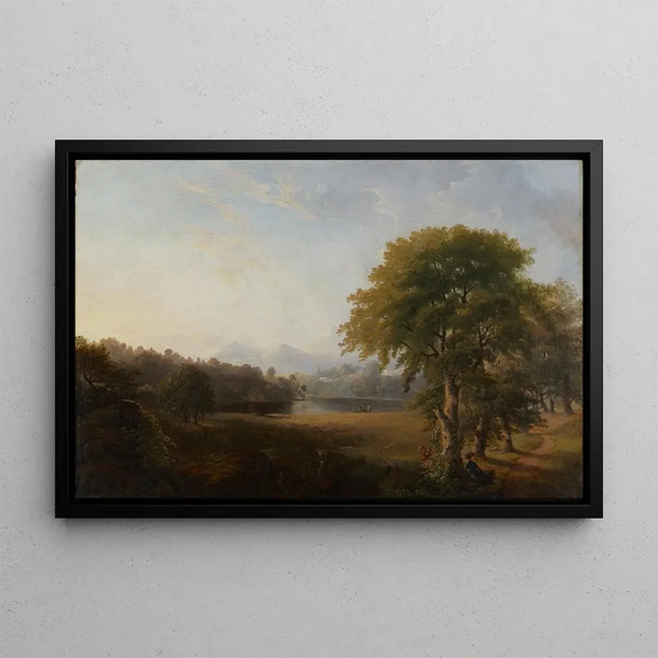 pejzażowy bez tytułu - Robert S. Duncanson — oprawiony obraz na ścianie