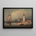Le Phare Bas de North Shields - Robert Salmon — oprawiony obraz na ścianie