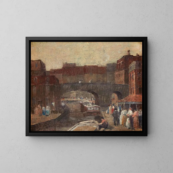 La vieille ville - Robert Spencer — oprawiony obraz na ścianie