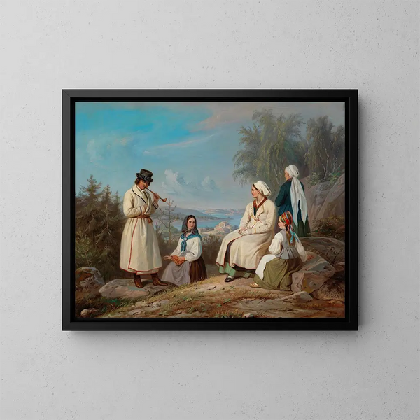 La paysannerie de Kurkijoki - Robert Wilhelm Ekman — oprawiony obraz na ścianie