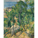 Reprodukcja obrazu Skały, pinezki i morze w L'Estaque - Paul Cézanne