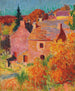Czerwone domy w Pont - Aven - Roderic O'conor — widok dzieła