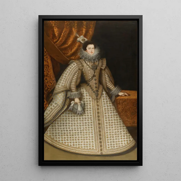 Portret Izabeli de Borbón - Rodrigo de Villandrando — oprawiony obraz na ścianie