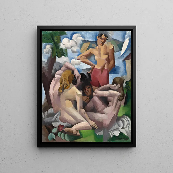 Les Baigneuses - Roger de La Fresnaye — oprawiony obraz na ścianie