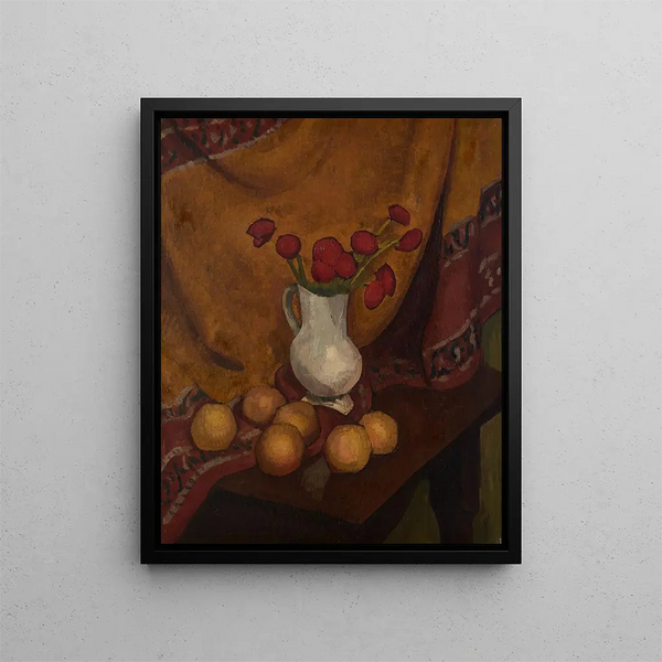 Wazon maków - Roger de La Fresnaye — oprawiony obraz na ścianie