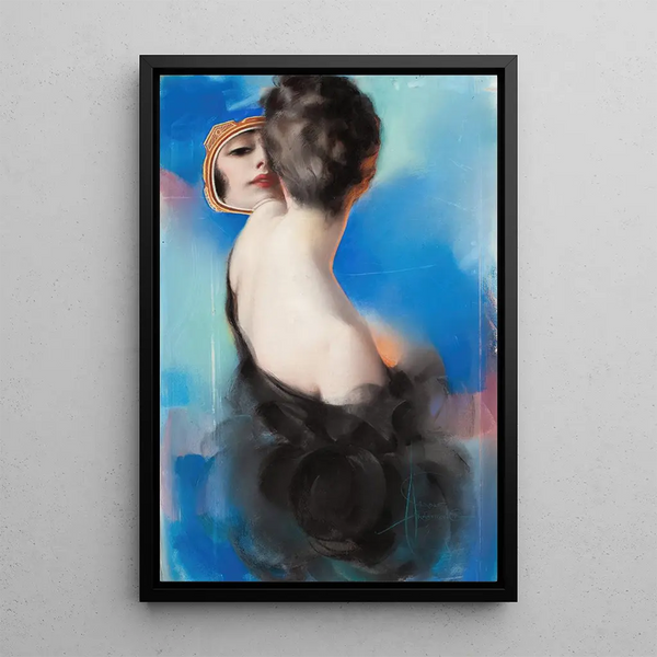 Ilustracja okładkowa dla American Sunday - Rolf Armstrong — oprawiony obraz na ścianie