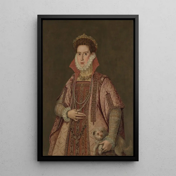 Portret kobiety - Roland de Moys — oprawiony obraz na ścianie
