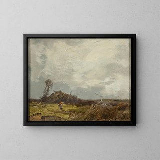 Roman Kazimierz Kochanowski - Countryside landscape with a hut.webp