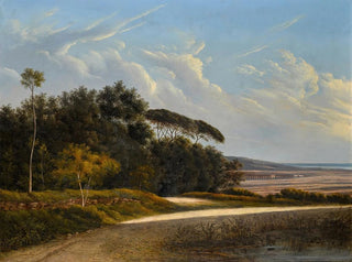 Roman School - A view of the Roman Campagna with the Claudio aqueduct.webp