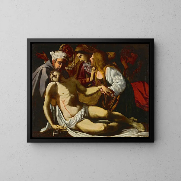 La Lamentation - Szkoła Rzymu — oprawiony obraz na ścianie