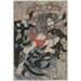 Reprodukcja obrazu Rori Hakuchō Chōjun (z serii 108 bohaterów powieści Shui Hu Zhuan) - Utagawa Kuniyoshi