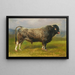 Szary byk - Rosa Bonheur — oprawiony obraz na ścianie
