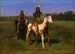 Indian na koniu z włóczniami - Rosa Bonheur — widok dzieła