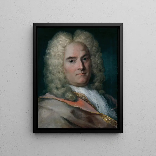 Rosalba Carriera - A Gentleman In A Gray Cape Over A GoldEmbroidered Coat.webp