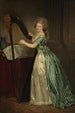 Autoportret z harfą - Rose-Adélaïde Ducreux — widok dzieła