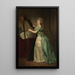 Autoportret z harfą - Rose-Adélaïde Ducreux — oprawiony obraz na ścianie
