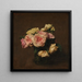 Reprodukcja obrazu Róże w kryształowym wazonie - Henri Fantin-Latour