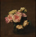 Reprodukcja obrazu Róże w kryształowym wazonie - Henri Fantin-Latour