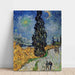 Reprodukcja obrazu Droga z cyprysami i gwiazdą - Vincent van Gogh