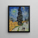 Reprodukcja obrazu Droga z cyprysami i gwiazdą - Vincent van Gogh