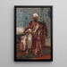 Arabski palący fajkę wodną - Rudolf Ernst — oprawiony obraz na ścianie