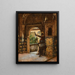 Garder l'Alhambra - Rudolf Ernst — oprawiony obraz na ścianie