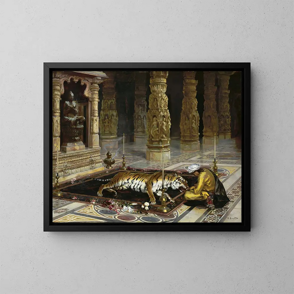 Honneur au tigre - Rudolf Ernst — oprawiony obraz na ścianie