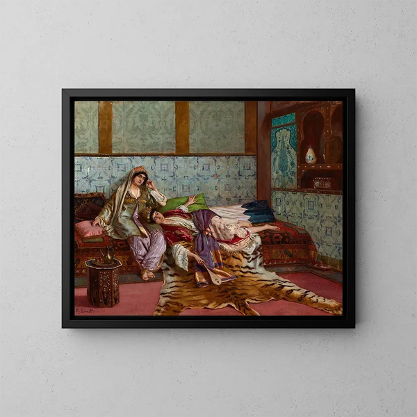 La Musicienne - Rudolf Ernst — oprawiony obraz na ścianie