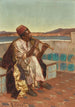 Muzyk na tarasie - Rudolf Ernst — widok dzieła