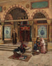 Na zewnątrz meczetu - Rudolf Ernst — widok dzieła