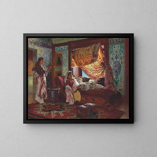 Rudolf Ernst - Taking Tea In The Harem.webp