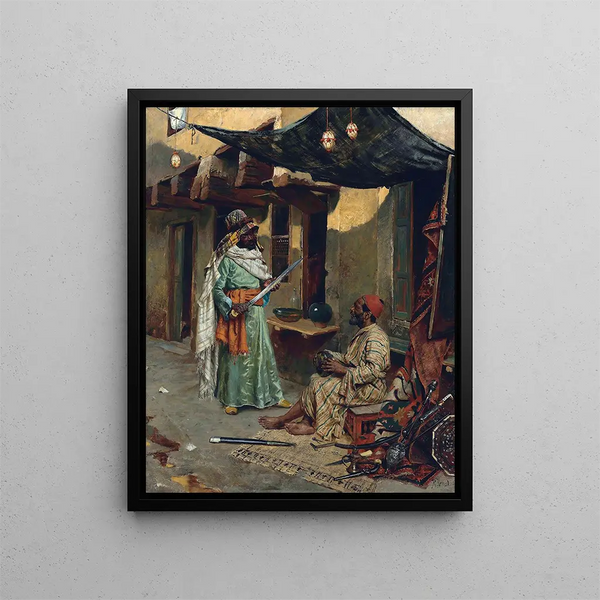 Le marchand d'armes - Rudolf Ernst — oprawiony obraz na ścianie