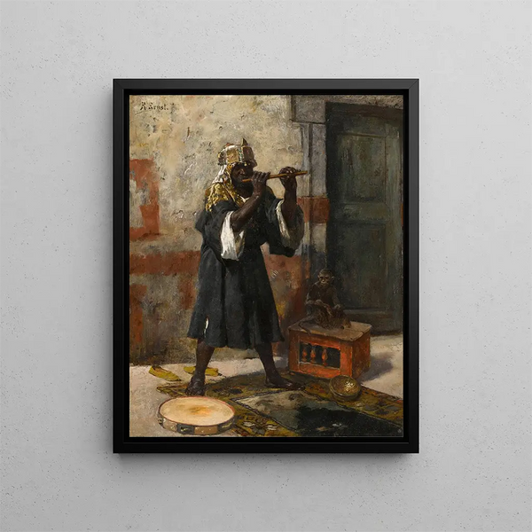 Le joueur de flûte - Rudolf Ernst — oprawiony obraz na ścianie