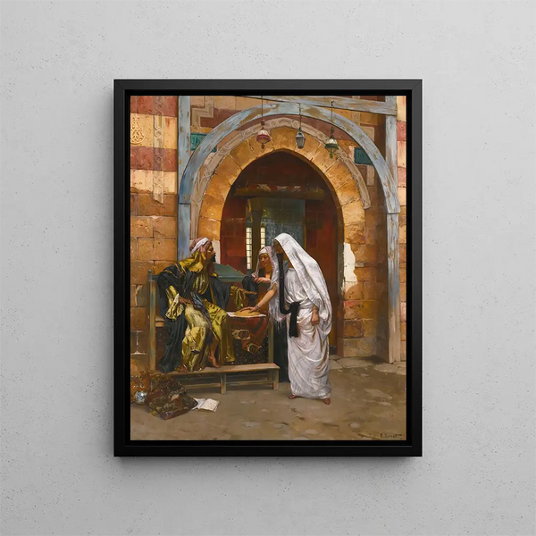 La diseuse de bonne aventure - Rudolf Ernst — oprawiony obraz na ścianie