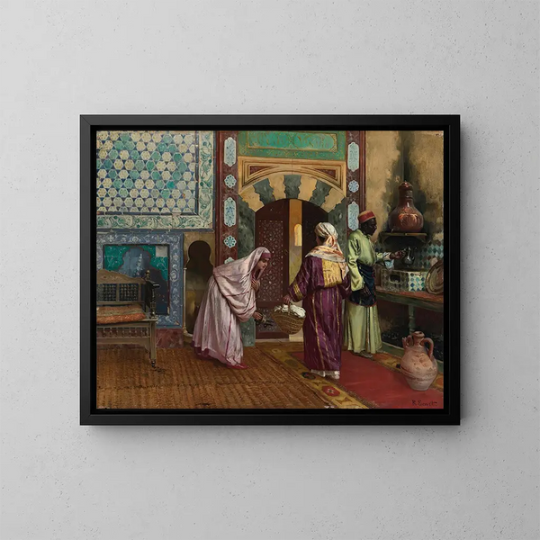 Le Hammam - Rudolf Ernst — oprawiony obraz na ścianie
