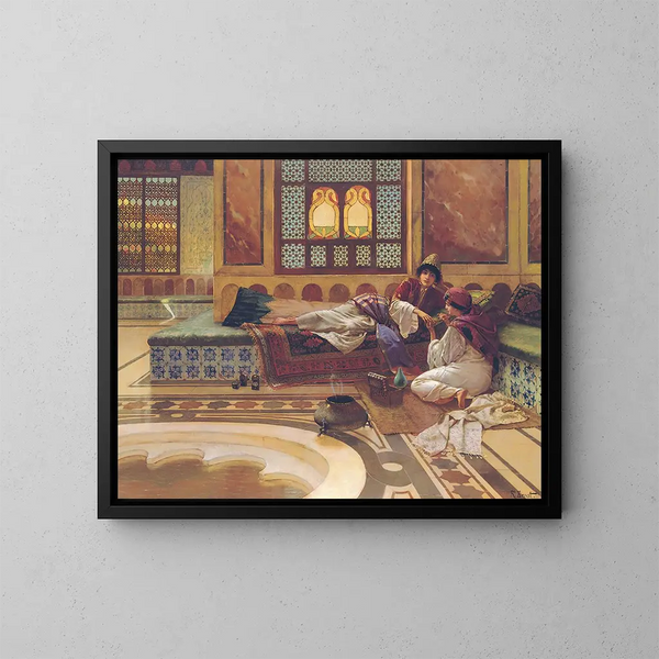 La manucure - Rudolf Ernst — oprawiony obraz na ścianie