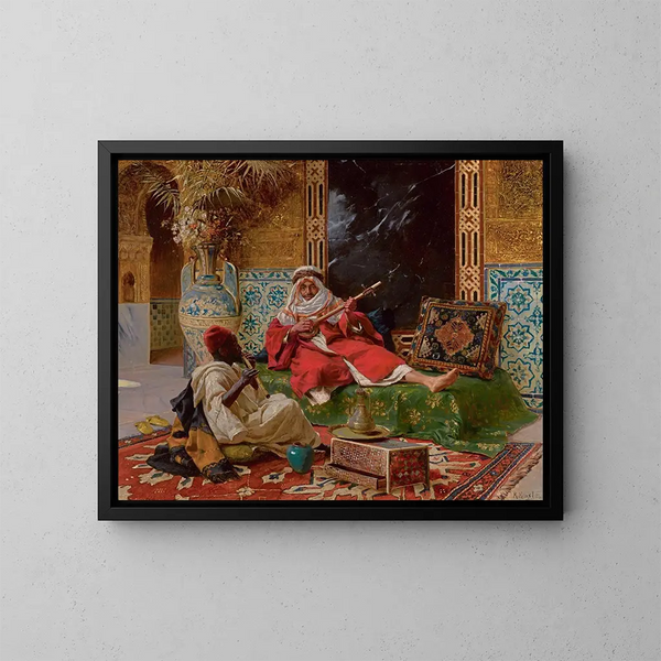 Les Musiciens - Rudolf Ernst — oprawiony obraz na ścianie
