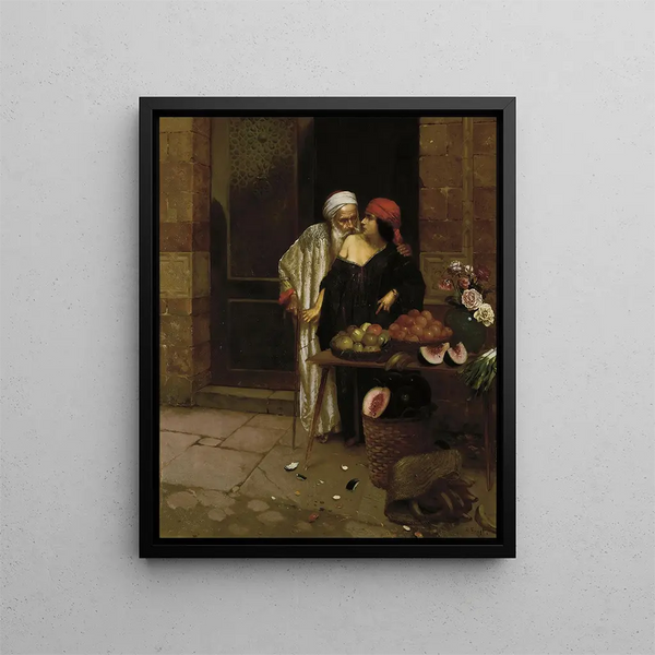 Le vendeur d'oranges - Rudolf Ernst — oprawiony obraz na ścianie