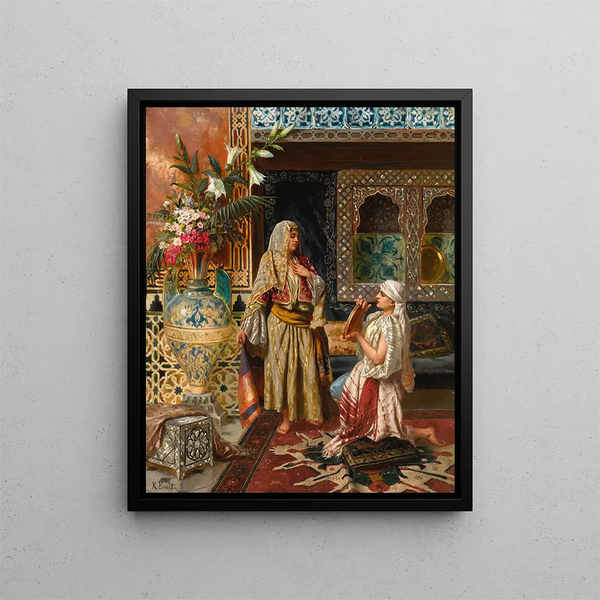 Le favori - Rudolf Ernst — oprawiony obraz na ścianie