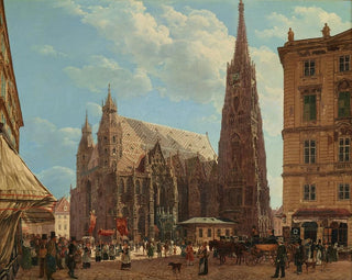 Rudolf von Alt - Der Stephansdom in Wien.webp