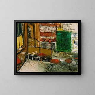 Saeki Yz - Caf Terrace with Posters.webp