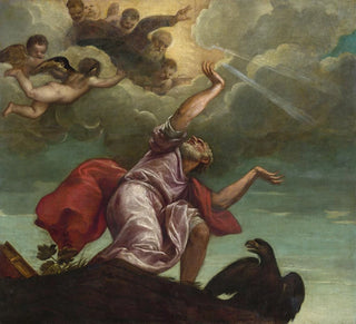 Saint Jean l'Évangéliste sur Patmos - Titien