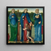Świętej Barbary, Świętej Doroty i Świętej Agnieszki - Sir Edward Coley Burne-Jones — prezentacja dzieła na ścianie