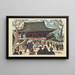 Świątynia Asakusa Kannon - Saitō Kiyoshi — oprawiony obraz na ścianie