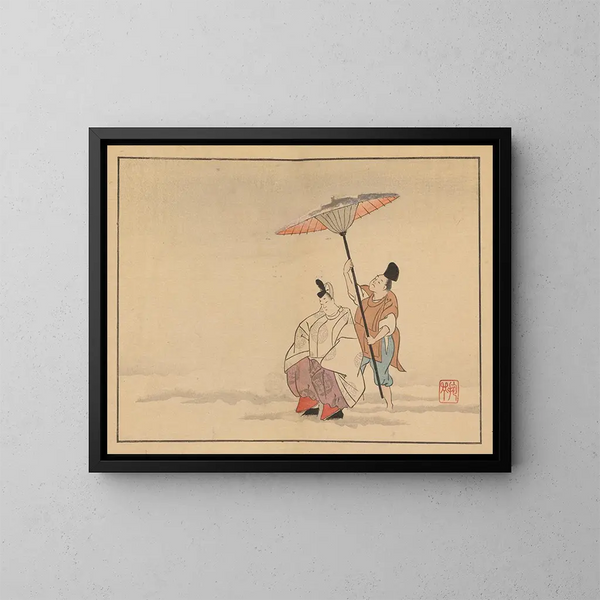 Sakai Hoitsu, malarstwo 18 - Sakai Hōitsu — oprawiony obraz na ścianie