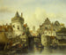 Vue imaginaire basada sur le Kolksluis d'Amsterdam - Salomon Leonardus Verveer — widok dzieła