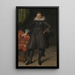 Portret Petera Courtena - Salomon Mesdach — oprawiony obraz na ścianie