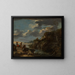 Bandytów na skalistim wybrzeżu - Salvator Rosa — oprawiony obraz na ścianie